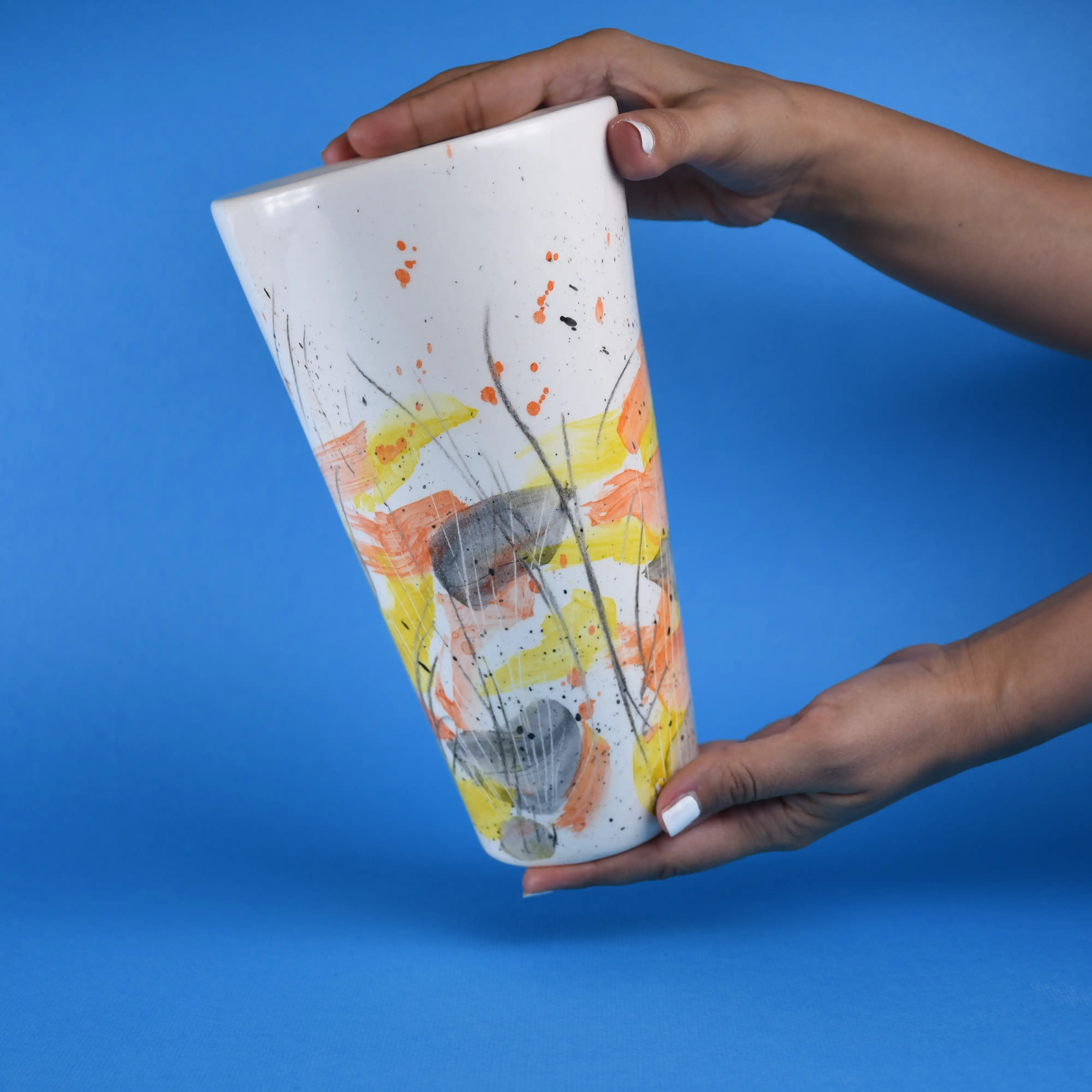 گلدان سرامیکی تک نسخه "راغ"